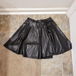 Faux leather skirt